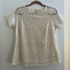 Cream Lace Blouse